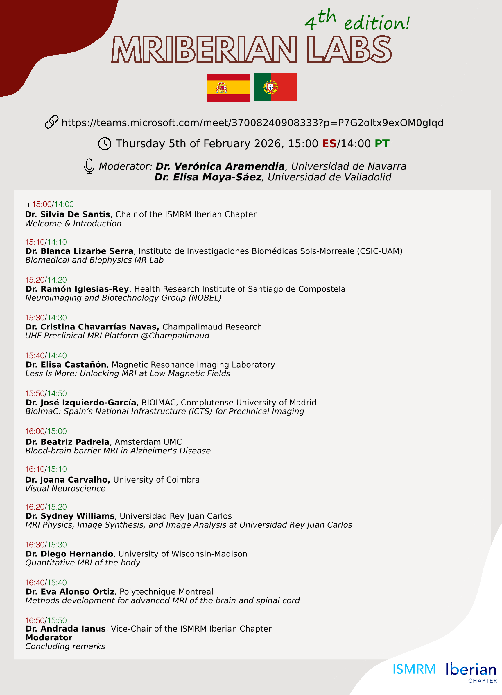 4th MRIberian Labs event